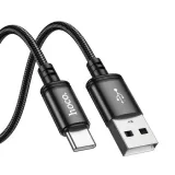 hoco-kabel-usb-a-do-typ-c-3a-x91-3-m-czarny-zgodnosc-ze-standardem-quick-charge-1-0-quick-charge-2-0-quick-charge-3-0
