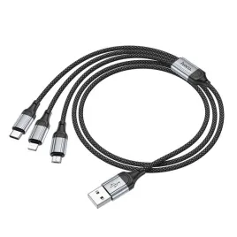 hoco-kabel-3w1-usb-a-do-lightning-micro-usb-typ-c-24a-x102-1-m-czarny