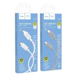 hoco-kabel-typ-c-do-typ-c-3a-60w-x107-1-m-bialy-stan-nowy
