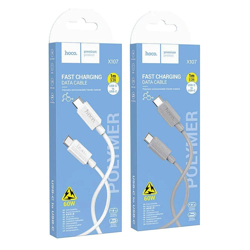 hoco-kabel-typ-c-do-typ-c-3a-60w-x107-1-m-bialy-stan-nowy