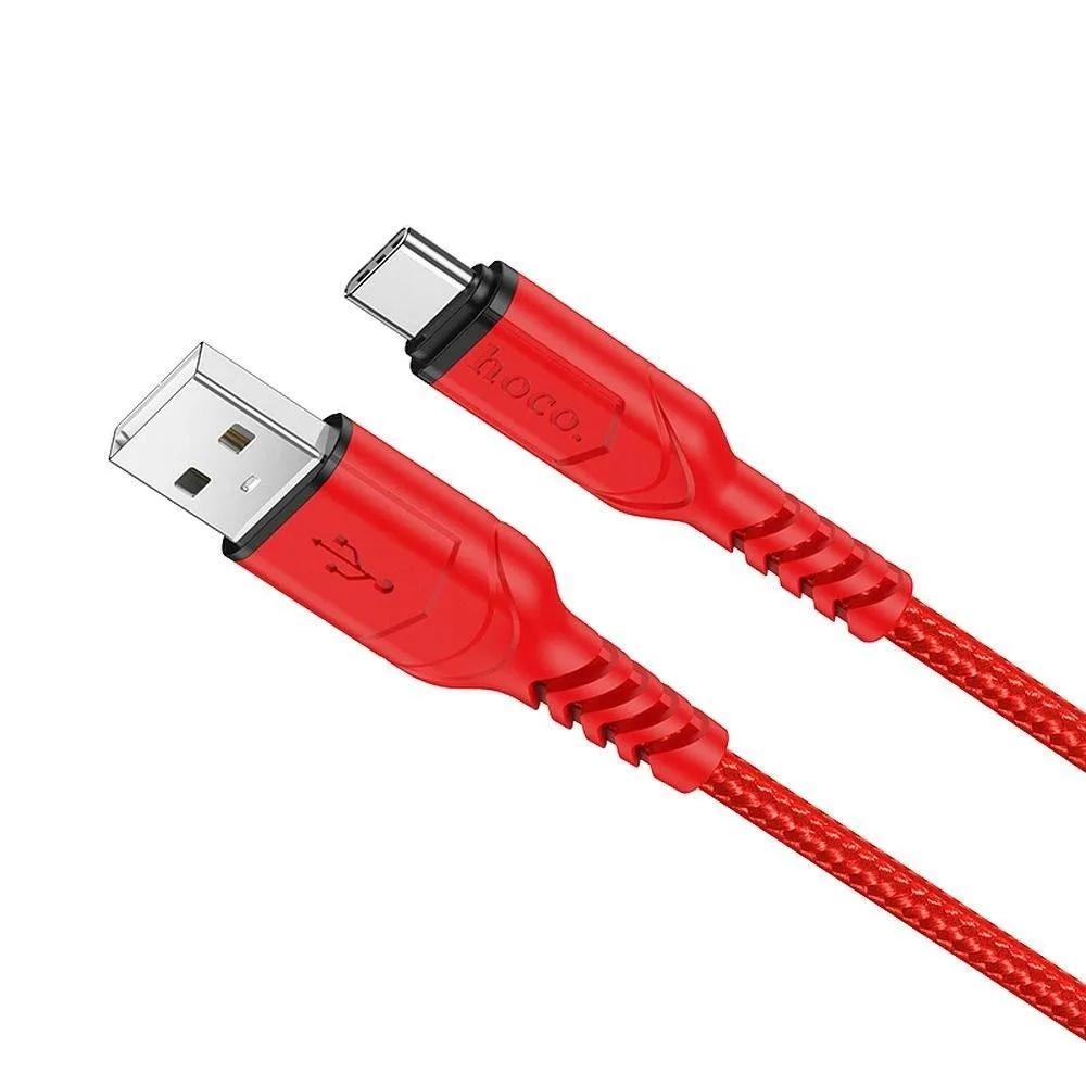 hoco-kabel-usb-do-typ-c-3a-victory-x59-1-m-czerwony