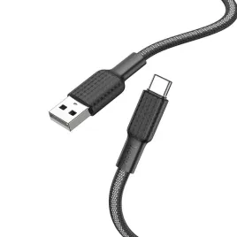 hoco-kabel-usb-do-typ-c-3a-jaeger-x69-czarno-bialy
