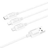 hoco-kabel-3w1-usb-a-do-lightning-micro-usb-typ-c-2a-x74-1-m-bialy-kolor-bialy
