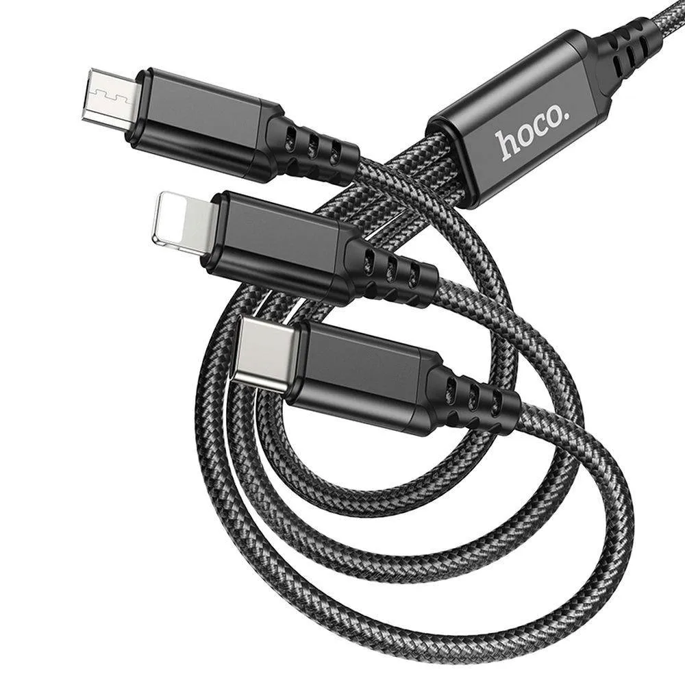 hoco-kabel-usb-3w1-do-iphone-do-lightning-8-pin-micro-typ-c-x76-czarny