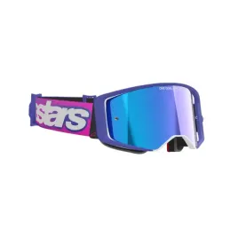 gogle-alpinestars-supertech-vista-rozowe-fluo-z-niebieska-lustrzana-szybka