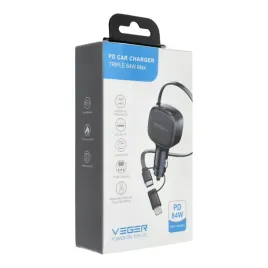 veger-ladowarka-samochodowa-usb-c-kabel-usb-c-do-lightning-qc-pd-84w