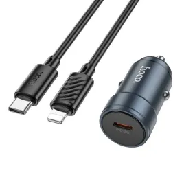 hoco-ladowarka-samochodowa-typ-c-kabel-typ-c-do-lightning-pd-qc-30w-z57