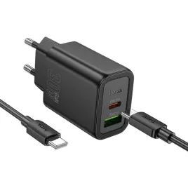 hoco-ladowarka-sieciowa-usb-a-typ-c-kabel-typ-c-do-typ-c-pd-qc3-0-3a