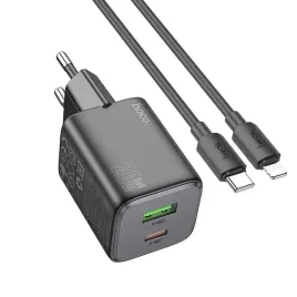 hoco-ladowarka-sieciowa-usb-a-typ-c-kabel-typ-c-do-lightning-pd-qc-3a