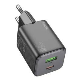 hoco-ladowarka-sieciowa-usb-a-typ-c-pd-qc-3a-20w-n41-czarna