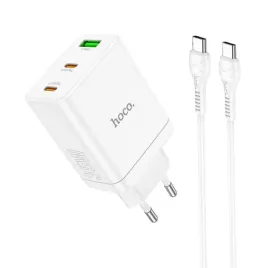 hoco-ladowarka-sieciowa-2-x-typ-c-usb-a-kabel-typ-c-do-typ-c-qc-pd-35w