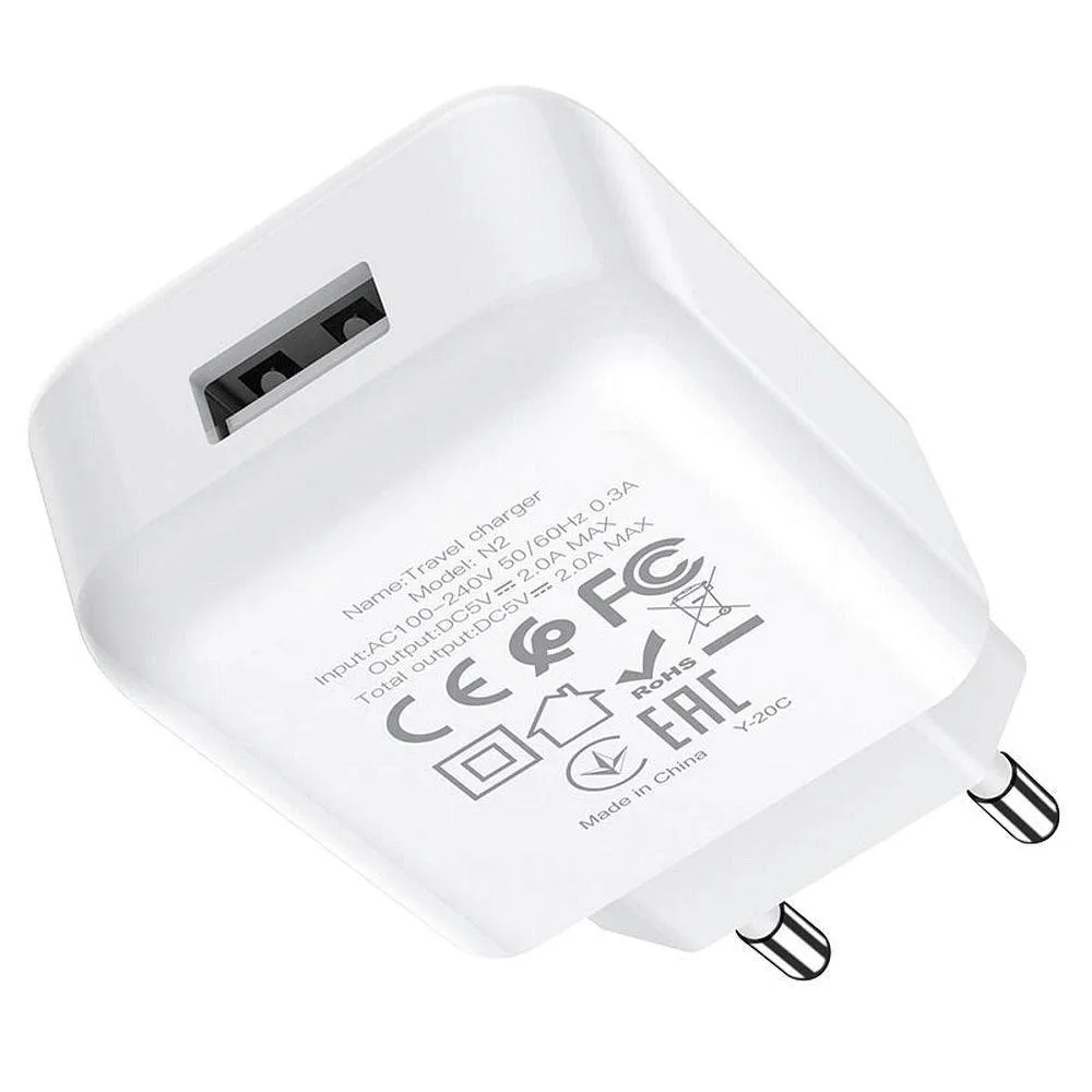 hoco-ladowarka-sieciowa-usb-2a-n2-vigour-biala-stan-nowy