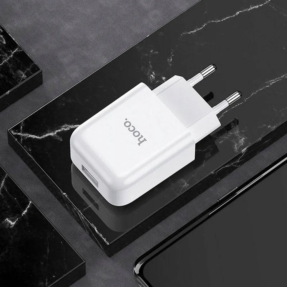 hoco-ladowarka-sieciowa-usb-2a-n2-vigour-biala