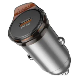 hoco-ladowarka-samochodowa-typ-c-pd-qc-30w-nz16-szara