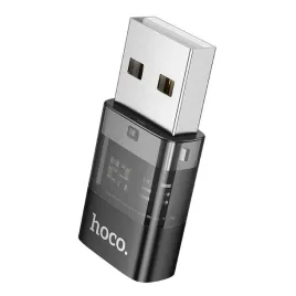 hoco-adapter-usb-a-meski-do-typ-c-zenski-ua36c-transparentny-czarny