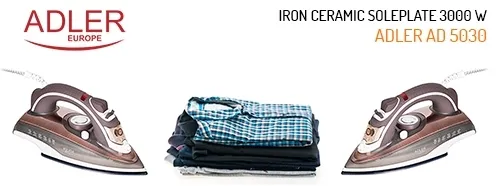 zelazko-adler-ad5030-3000w-brazowe-regulacja-temperatury-pokretlo