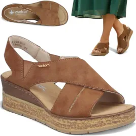 37-rieker-sandalki-damskie-sportowe-koturn-wsuwane-letnie-obuwie-modne-braz