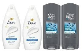 2-x-dove-zel-pod-prysznic-hydrate-450ml-2-x-dove-men-clean-comfort-400ml