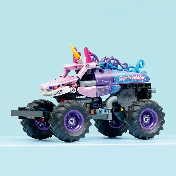 lego-technic-42220-monster-jam-sparkle-smash-z-napedem-typu-pull-back-wiek-dziecka-7-lat