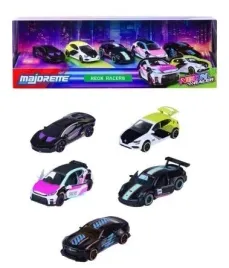 majorette-8504105004-neon-racers-5pak-renault-porsche-toyota-chevrolet-lamb