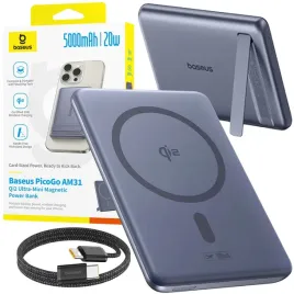 powerbank-baseus-picogo-am31-qi2-5000mah-20w-usb-c-20cm-szary