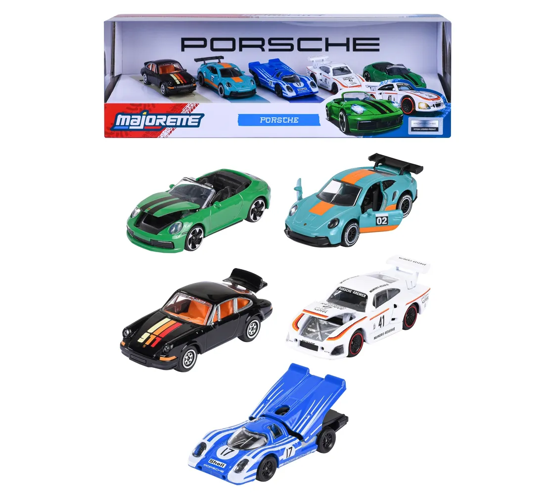 samochod-majorette-porsche-5-sztuk