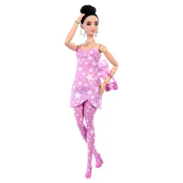 barbie-deluxe-lalka-rozowy-stroj-w-gwiazdki-upiete-wlosy-jjn71