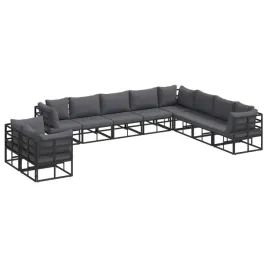 zestaw-sof-na-ogrod-z-poduszka-10-szt-czarny-aluminium