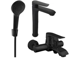 bateria-wannowa-jednouchwytowa-scienna-mexen-pecos-czarny