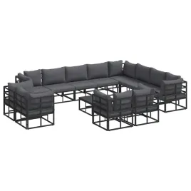zestaw-sof-na-ogrod-z-poduszka-13-szt-czarny-aluminium