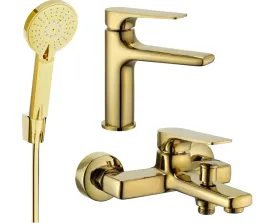 bateria-wannowo-prysznicowa-jednouchwytowa-scienna-mexen-lynx-zloty