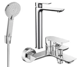 bateria-wannowo-prysznicowa-jednouchwytowa-scienna-mexen-alfa-srebrny