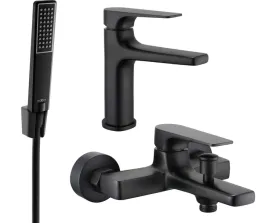 bateria-wannowo-prysznicowa-jednouchwytowa-scienna-mexen-lynx-czarny