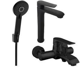 bateria-wannowa-jednouchwytowa-scienna-mexen-pecos-czarny