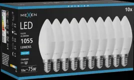 mexen-nova-10x-zarowka-led-e14-c37-10w-zimna-6500k-1055-lm