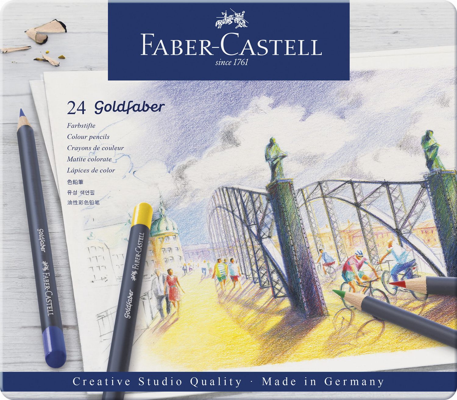 FABER-CASTELL Kredki ołówkowe Goldfaber 24 kolory