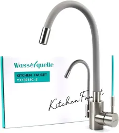 bateria-kuchenna-stojaca-srebrna-szary-elastyczny-kran-kuchenny