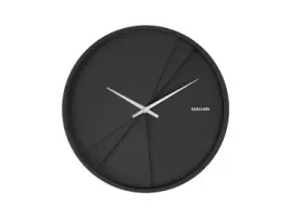 karlsson-zegar-scienny-layered-lines-czarny