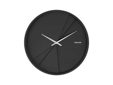 karlsson-zegar-scienny-layered-lines-czarny