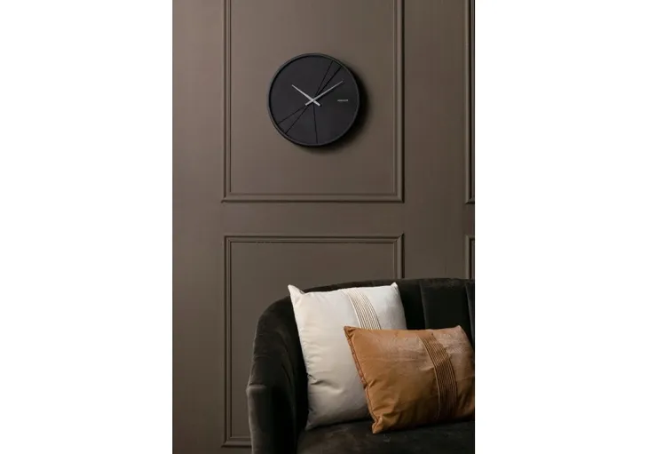 karlsson-zegar-scienny-layered-lines-czarny-typ-scienny