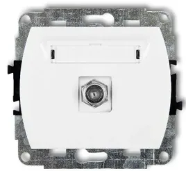 trend-gniazdo-antenowe-pojedyncze-gf-1-biale