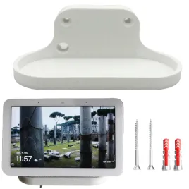 uchwyt-wieszak-nascienny-na-sciane-na-google-nest-hub-2-bialy