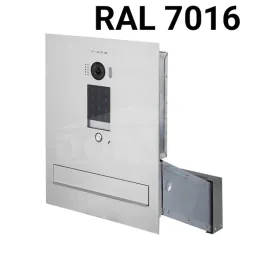 skrzynka-na-listy-z-videofonem-klawiatura-ral7016