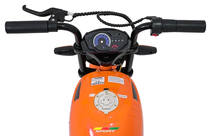motor-supermoto-pomaranczowy-na-akumulator-dla-dzieci-gratisy-stan-opakowania-oryginalne