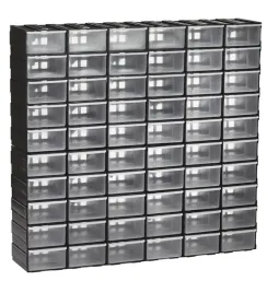 organizer-zamkniety-dikel-czarny-60-przegrod-z-wysuwanymi-szufladami