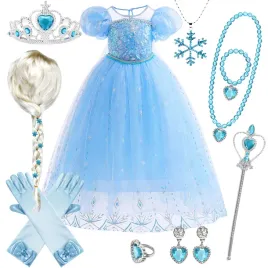 stroj-sukienka-elsa-elza-kraina-lodu-kostium-przebranie-peruka-140-146-cm