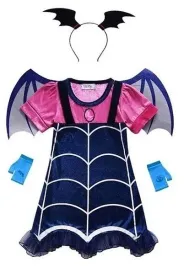 stroj-przebranie-kostium-wampirina-sukienka-opaska-bal-karnawal-116-122