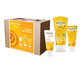 zestaw-prezentowy-weleda-baby-sweet-routine-dwa-kremy-plyn-do-mycia