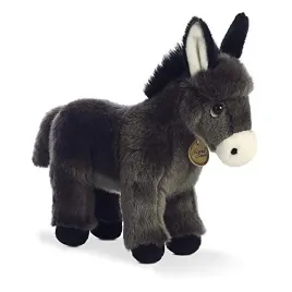 aurora-26285-miyoni-donkey-foal-11in-soft-toy-grey