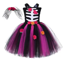 stroj-coco-szkieletorka-przebranie-na-halloween-sukienka-tutu-122-134-cm